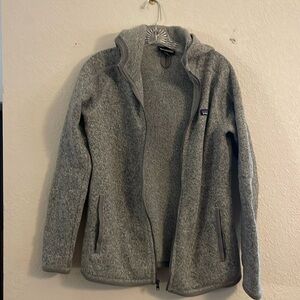 Patagonia Better Sweater Hooded Jacket, Size Med, Heather Grey